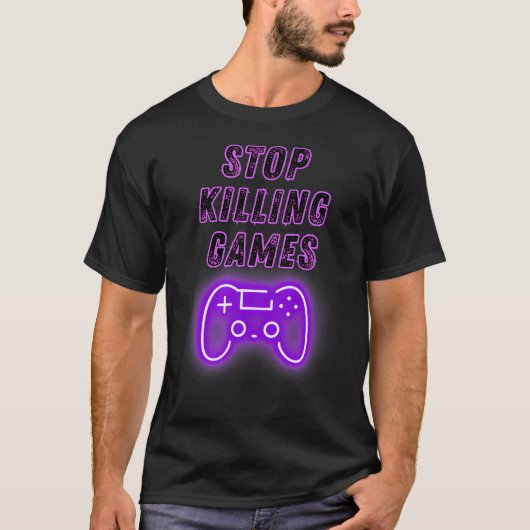 Stop Killing Games Gamer Controller Video Games Ga Tシャツ (正面)