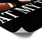 Stop Looking At My Tds Funny Big Implants Football ポスター (角)