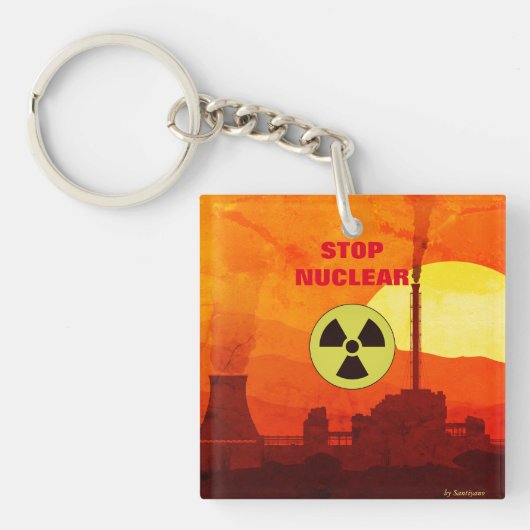 Stop Nuclear キーホルダー (正面)
