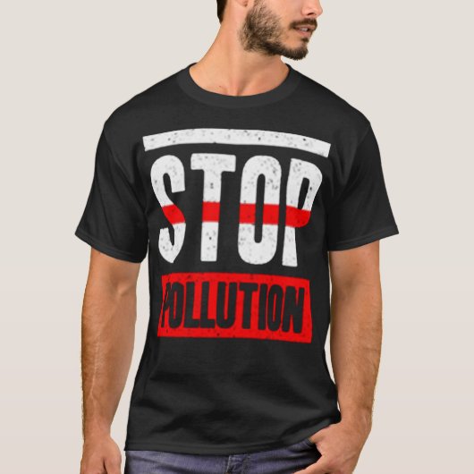 Stop pollution tシャツ (正面)