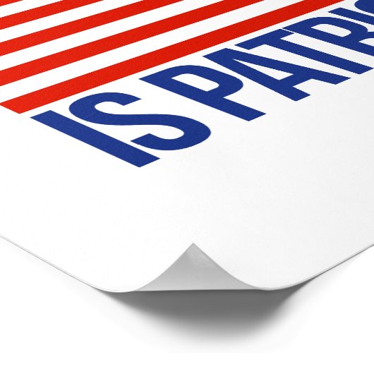 Stop Pretending your Racism is Patriotism - ポスター (角)