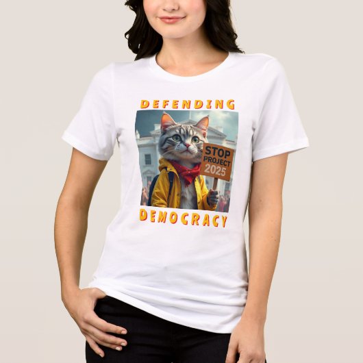 Stop Project 2025 Political トライブレンドTシャツ (正面)