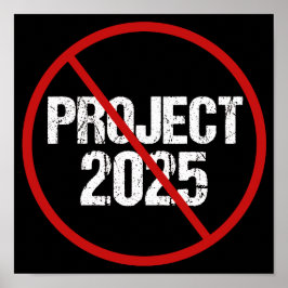 Stop Project 2025 Political ポスター