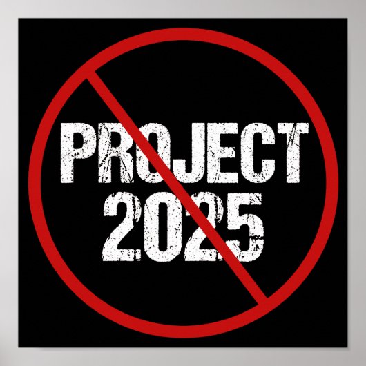 Stop Project 2025 Political ポスター (正面)