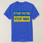 Stop putin stop war  tシャツ (デザイン正面)