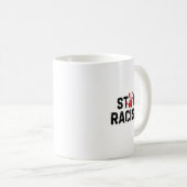 stop racism  コーヒーマグカップ (正面右)