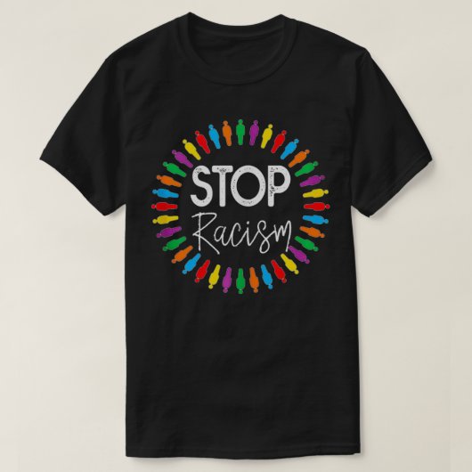 Stop Racism Tシャツ (デザイン正面)