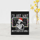 Stop Saying 6-7 Funny Teacher 67 Christmas Meme Si カード (黄色い花)