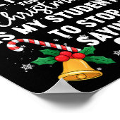 Stop Saying 6-7 Funny Teacher Students 67 Christma ポスター (角)