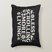 Stop scrolling doomscrolling quotes aesthetic アクセントクッション (正面(垂直))