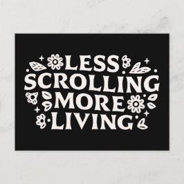Stop scrolling doomscrolling quotes aesthetic ポストカード