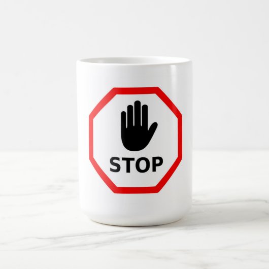 Stop sign コーヒーマグカップ (中央)