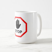 Stop sign コーヒーマグカップ (正面右)