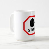 Stop sign コーヒーマグカップ (正面左)