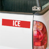 stop sign ice バンパーステッカー (トラック上)
