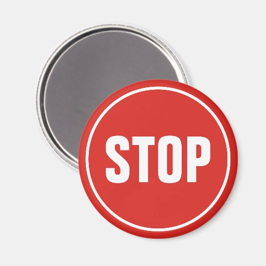 STOP Sign Magnet マグネット (正面/裏面)