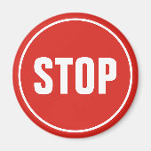 STOP Sign Magnet マグネット (正面)