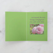 "STOP...SMELL...AND REMEMBER THE ROSE'S SWEET ..." カード (内部)
