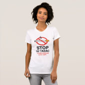 "Stop Smoking" T-Shirt Design – No Tobacco  Tシャツ (正面フル)
