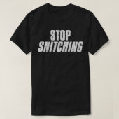 Stop Snitching Cute Sarcastic Joke Meme Premium  Tシャツ (デザイン正面)