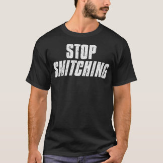Stop Snitching Cute Sarcastic Joke Meme Premium Tシャツ