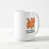 Stop Staring At Me You Make Me Blush Mug  コーヒーマグカップ (正面右)