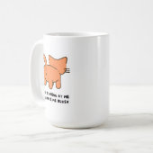 Stop Staring At Me You Make Me Blush Mug  コーヒーマグカップ (正面左)