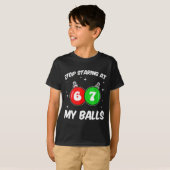 Stop Staring At My 67 Meme Funny Christmas Adult H Tシャツ (正面フル)