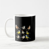Stop Staring At My Funny Birdwatching Birds Lover  コーヒーマグカップ (左)