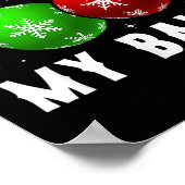 Stop Staring At My Funny Dirty Christmas Adult Hum ポスター (角)