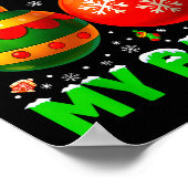 Stop Staring At My Pjs Pajamas Christmas Xmas Men ポスター (角)