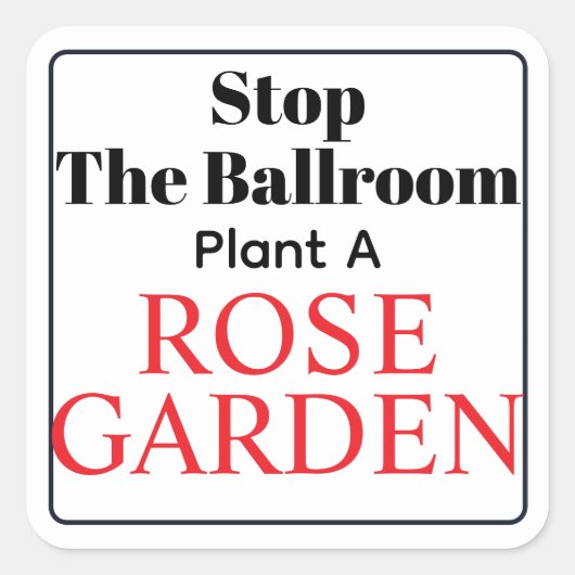 Stop The Ballroom  スクエアシール (正面)