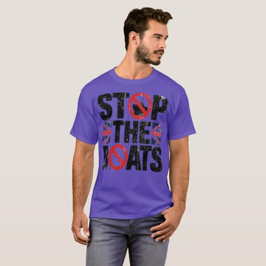 STOP THE BOATS Tシャツ (正面フル)