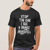 Stop The Car I See A Snake Ball Python Pythons Rep Tシャツ (正面)