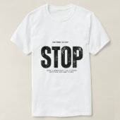 Stop the cycle tシャツ (デザイン正面)