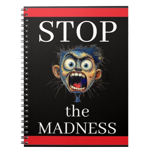 Stop the Madness Notebook ノートブック (正面)