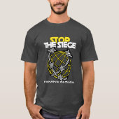 Stop The Siege FAMINE IN Gaza Starvation  Tシャツ (正面)
