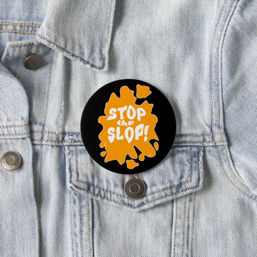 Stop the Slop反AI声明エピック名言 缶バッジ (インサイチュ)