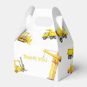 Stop The Traffic Construction Trucks Birthday フェイバーボックス (裏面サイド)