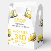 Stop The Traffic Construction Trucks Birthday フェイバーボックス (オープン)
