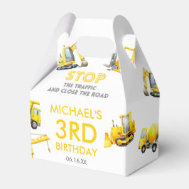 Stop The Traffic Construction Trucks Birthday フェイバーボックス