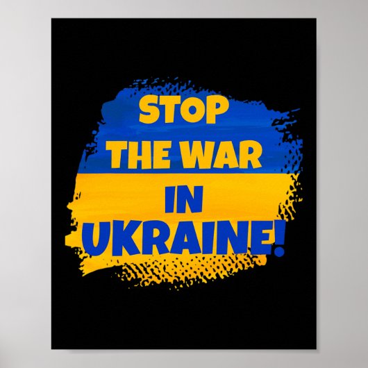 Stop The War In Ukraine - Peace In The World - Fla ポスター (正面)