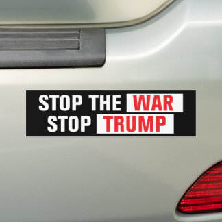 Stop The War Stop Trump Anti-War バンパーステッカー