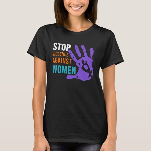 Stop Violence Against Women s Tシャツ (正面)