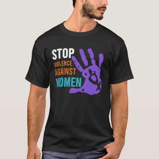 Stop Violence Against Women s Tシャツ (正面)