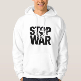 stop war, black and white, T-Shirt パーカ
