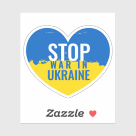 Stop War in Ukraine シール