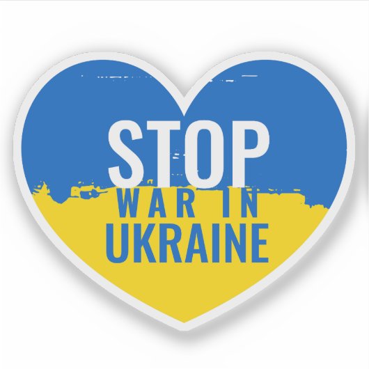 Stop War in Ukraine シール (正面)