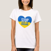 Stop War in Ukraine T-Shirt Tシャツ (正面)