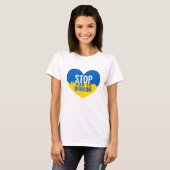 Stop War in Ukraine T-Shirt Tシャツ (正面フル)